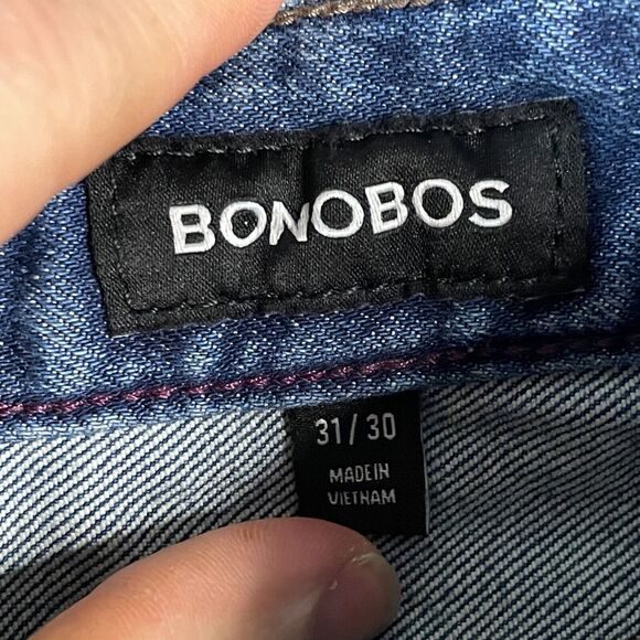 Bonobos Jeans Mens 31x30 Blue Classic Fit Medium Wash Denim Stretch Casual - Picture 3 of 16